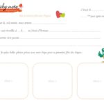 Une planche souvenir gratuite pour imprimer les photos de la première fête des pères de Bébé